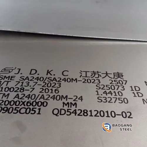 Tấm inox Duplex 2507 / S32750
